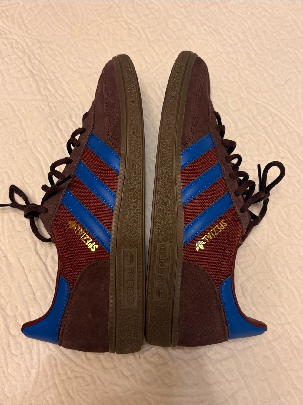 Adidas Handball Spezial Night Red Blue Shadow Red Shoes men’s size 10 1/2 - Picture 3 of 6